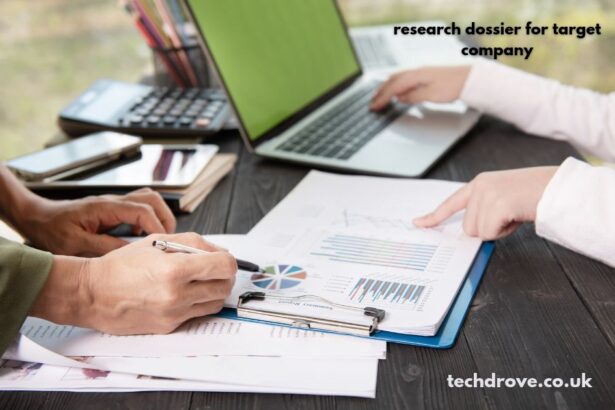 research dossier for target company
